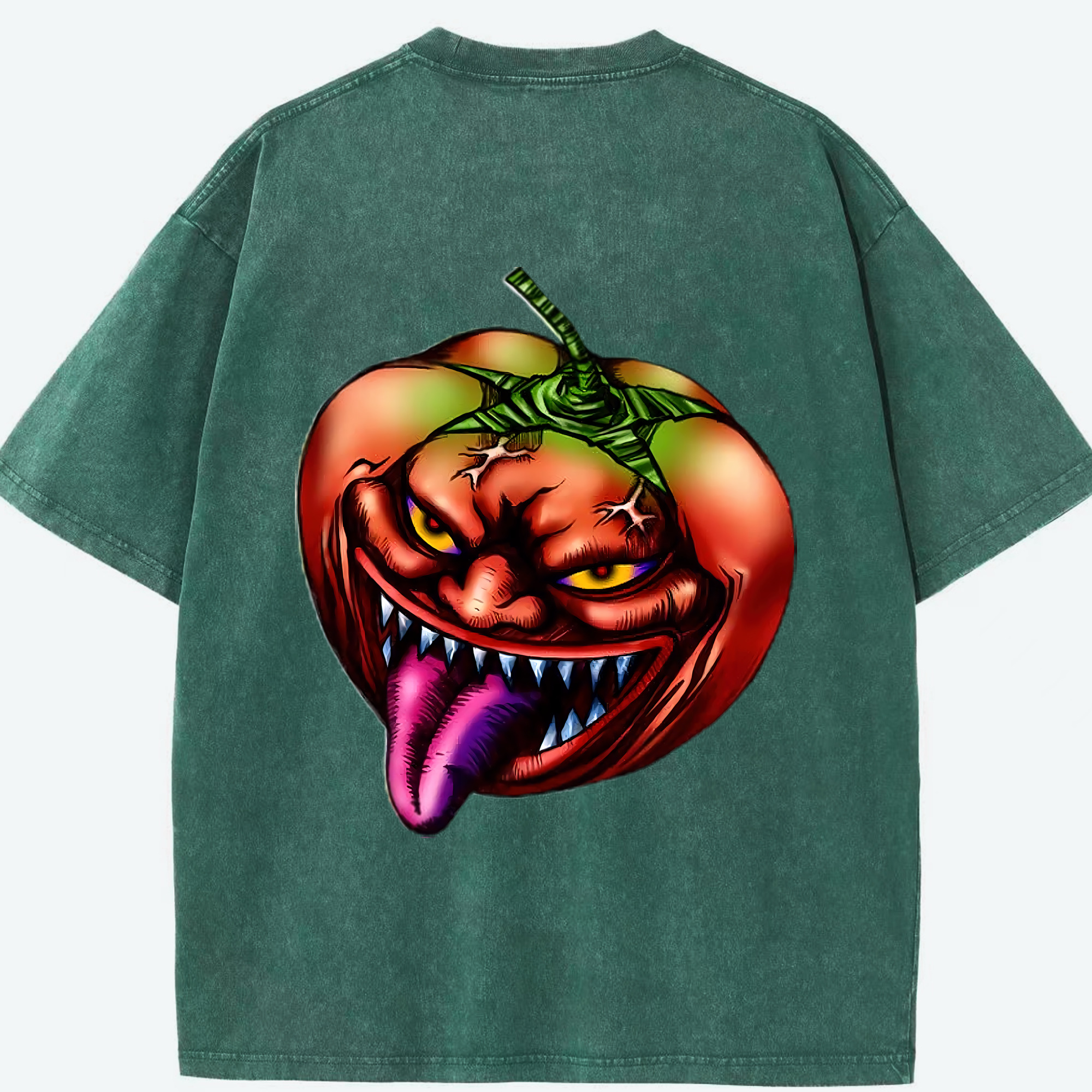 （画像用） 遊☆戯☆王 Yu-Gi-Oh! 綿100% ヴィンテージ風 半袖Tシャツ（背面プリント）